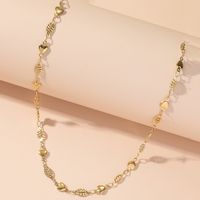 Wholesale Jewelry Casual Modern Style Heart Shape Titanium Steel 18K Gold Plated Polishing Plating Necklace sku image 2