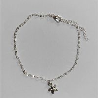 Simple Starfish Pendant Anklet Fashion Alloy Starfish Anklet sku image 2