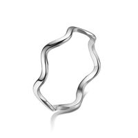 Geometric Curve Ring Joint Ring Wavy Ring Tail Ring Small Fresh Ring sku image 2