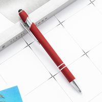 Simple Solid Color Touch Screen Ballpoint Pen sku image 1