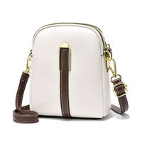 Women's Pu Leather Solid Color Basic Square Zipper Shoulder Bag Phone Wallet Crossbody Bag main image 3