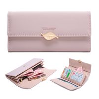 Women's Solid Color Pu Leather Buckle Wallets main image 2