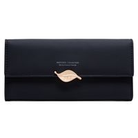 Women's Solid Color Pu Leather Buckle Wallets sku image 36