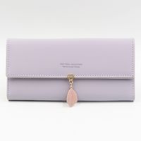 Women's Solid Color Pu Leather Zipper Wallets sku image 19