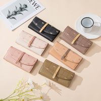 Women's Plaid Bow Knot Pu Leather Buckle Wallets main image 1