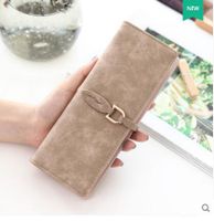 Women's Solid Color Pu Leather Buckle Card Holders sku image 3