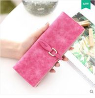 Women's Solid Color Pu Leather Buckle Card Holders sku image 6