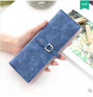 Women's Solid Color Pu Leather Buckle Card Holders sku image 5