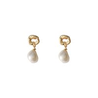 1 Pair Baroque Style Irregular Water Droplets Freshwater Pearl Drop Earrings main image 5