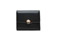 Women's Solid Color Flower Pu Leather Buckle Wallets sku image 2