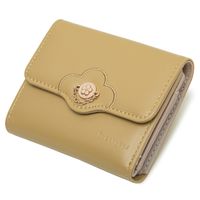 Women's Solid Color Flower Pu Leather Buckle Wallets main image 4