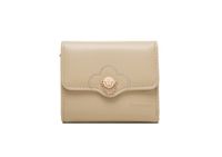 Women's Solid Color Flower Pu Leather Buckle Wallets sku image 4
