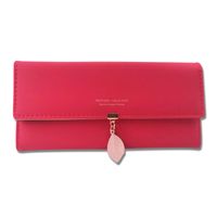 Women's Solid Color Pu Leather Zipper Wallets sku image 20