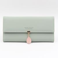 Women's Solid Color Pu Leather Zipper Wallets sku image 18