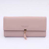Women's Solid Color Pu Leather Zipper Wallets sku image 14