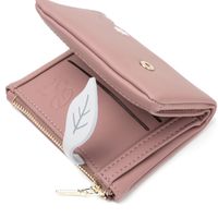 Factory Wholesale 2022 New Ladies' Purse Japanese And Korean Pu Soft Printed Buckle Simple Zipper Coin Purse Card Holder main image 5