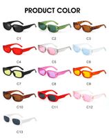 Retro Color Block Ac Oval Frame Full Frame Women's Sunglasses main image 5