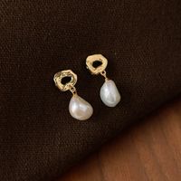 1 Pair Baroque Style Irregular Water Droplets Freshwater Pearl Drop Earrings main image 3