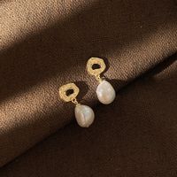 1 Pair Baroque Style Irregular Water Droplets Freshwater Pearl Drop Earrings main image 4