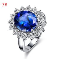 Fashion Big Crystal Diamond Ring sku image 2