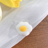 Cute Poached Egg Plastic Hair Clip sku image 10