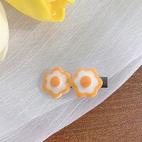 Cute Poached Egg Plastic Hair Clip sku image 8