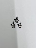 Wholesale Micro Inlaid White Zirconium Mini Turtle Pendant Nihaojewelry sku image 4
