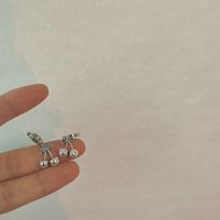 1 Pair Sweet Cherry Copper Plating Earrings main image 4