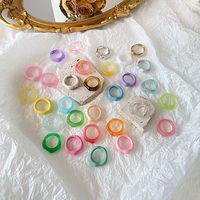 Cute Geometric Resin Women's Rings 1 Set sku image 1