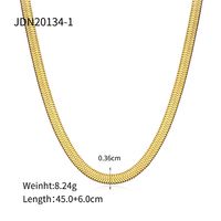 Simple Style Stainless Steel Titanium Steel Plating Gold Plated Necklace sku image 1