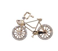 Elegante Bicicleta Flor Copo De Nieve Perla De Imitación Aleación Embutido Diamantes De Imitación Mujeres Broches sku image 6