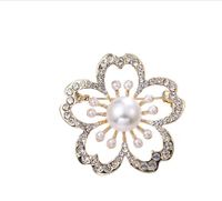 Elegant Bicycle Flower Snowflake Imitation Pearl Alloy Inlay Rhinestones Women's Brooches sku image 12