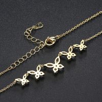 Sweet Butterfly Artificial Crystal Copper Plating Inlay Zircon Pendant Necklace main image 3