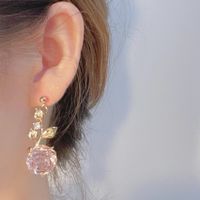 Wholesale Jewelry 1 Pair Sweet Flower Alloy Drop Earrings main image 3