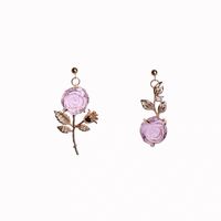 Wholesale Jewelry 1 Pair Sweet Flower Alloy Drop Earrings main image 5