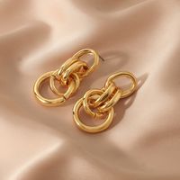 1 Pair Commute Geometric Plating Iron Earrings Ear Studs sku image 15