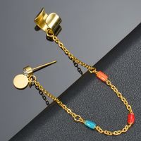 Copper 14K Gold Plated Simple Style Plating Star Earrings Anklet Necklace sku image 1