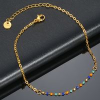 Copper 14K Gold Plated Simple Style Plating Star Earrings Anklet Necklace sku image 7