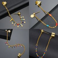 Copper 14K Gold Plated Simple Style Plating Star Earrings Anklet Necklace main image 5