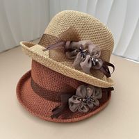 Women's Casual Flower Bow Knot Sun Hat main image 4