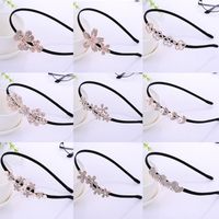 Sweet Crown Flower Butterfly Alloy Plating Inlay Rhinestones Pearl Hair Band main image 1