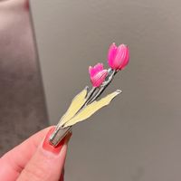 Sweet Flower Metal Plating Hair Clip sku image 3
