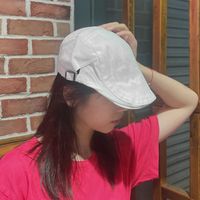 Women's Simple Style Solid Color Flat Eaves Beret Hat main image 5