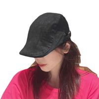 Women's Simple Style Solid Color Flat Eaves Beret Hat main image 3