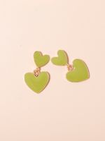 Sweet Heart Shape Alloy Women's Drop Earrings main image 8