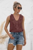 Women's Vest Sleeveless Blouses Patchwork Casual Solid Color sku image 6