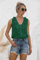 Women's Vest Sleeveless Blouses Patchwork Casual Solid Color sku image 11