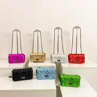 Women's Small All Seasons Pu Leather Solid Color Basic Square Lock Clasp Square Bag main image 1