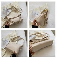 Women's Small Summer Pu Leather Solid Color Elegant Chain Square Magnetic Buckle Square Bag main image 5