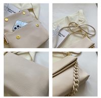 Women's Small Summer Pu Leather Solid Color Elegant Chain Square Magnetic Buckle Square Bag main image 4